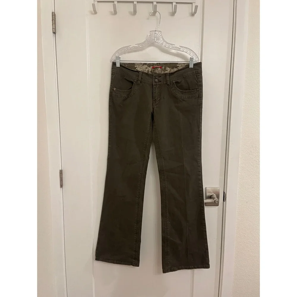 Vintage Y2K Union Bay‎ Brown Bootcut Pants Streetwear Grunge
